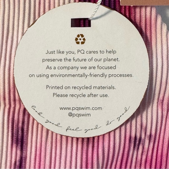 NWT PQ Swim Pink Tie Dye Spell Avery One Piece Swim Suit - Picture 9 of 12